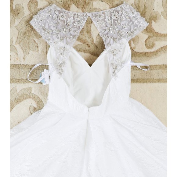 Sherri Hill Designer Ballgown Wedding Dress Crystal Beaded Sweetheart Neckline - Picture 13 of 16